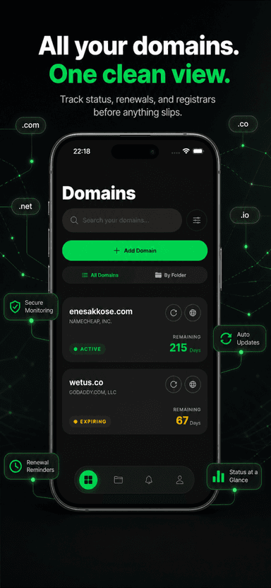 Domain Organizer screenshot 1